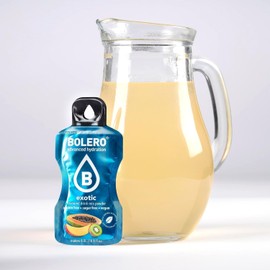 Bolero EXOTIC MIX 24x3g | Saftpulver ohne Zucker, gesüßt mit Stevia + Vitamin C | glutenfrei und veganfreundlich | Mischung aus verschiedenen exotischen Geschmacksrichtungen