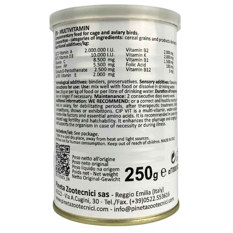 Pineta Zootecnici Cip-Vit essential vitamin supplement for your birds and