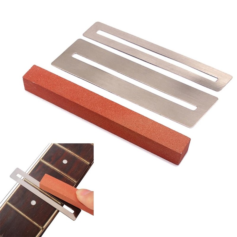 Guitar Fret Wire Polishing Beam Whetstone Frets Grinding Polishing Kit