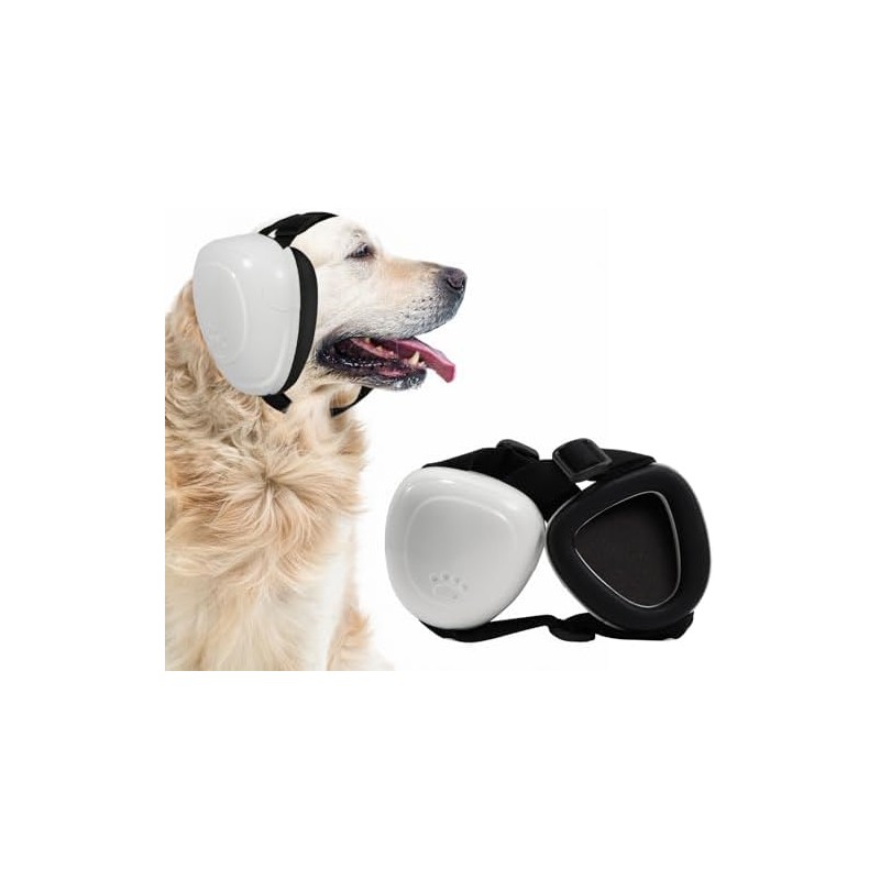 BuFan Orejeras para Perros - Protección Auditiva Ajustable, Reducción de