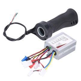 Electric Scooter Brushed Speed Controller, 36V 500W luminum Shell Controller with Throttle Grip Set for Electric Scooter Tricycles