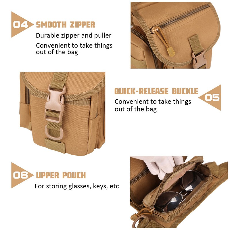 Drop Leg Bag Waterproof Thigh Waist Packs Pouch for Traveling