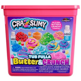 CRA-Z-Slimy Tub Fulla Butter & Crunch DIY Slime Kit - Mix and Make Your Own Butter and Crunchy Slime