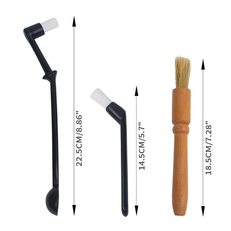 6 Brush Espresso Brush Set, Coffee Brush Set, Professional Coffee