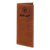 Ariat Rodeo Wallet Emboss Shield & Script Medium Brown, Leather