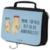 Mr. & Mrs. Panda Toiletry Bag Bears with Flower Wreath,