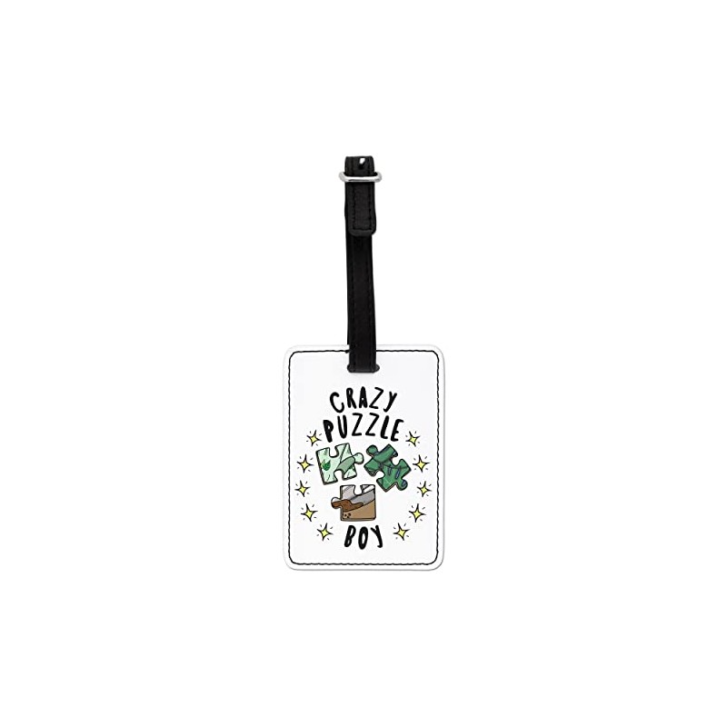 Gift Base Crazy Puzzle Boy Stars Visual Luggage Tag with