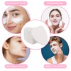 Pack of 60 White Heart Face Sponge for Cleaning and