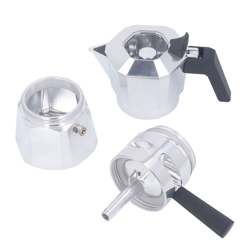 120ml 2 Cups Double Valve Moka Pot Aluminum Alloy Moka