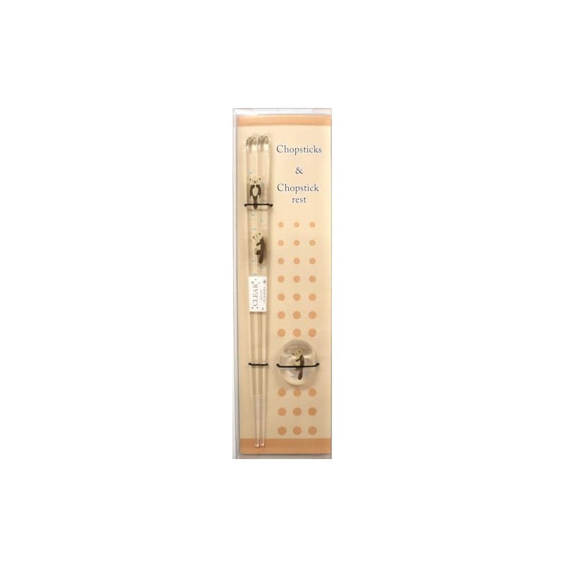 Aoba 550099 Animal Land Sea Otter Chopsticks Rest and Chopsticks