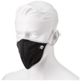 [デサント] マスク 2枚セット スポーツマスク 通気性 呼吸しやすい クーリスト 洗える 紐調整 フェイスマスク DMAQJX00S BK M