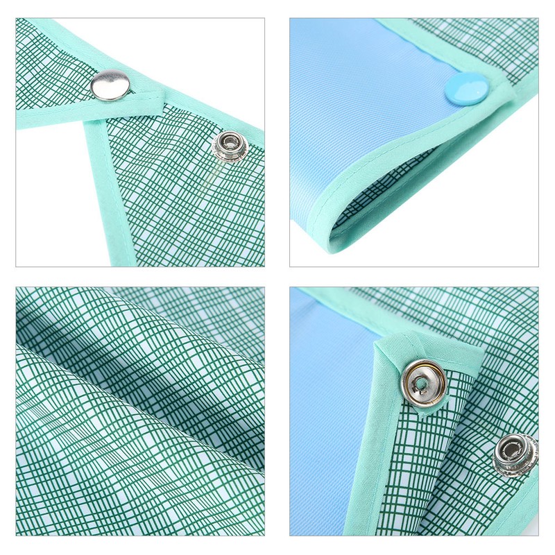 Adult Waterproof Mealtime Bib Double Layer Elder Dinning Clothes Protector