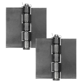 Ilyapa 2 Pack 4x4 Gate Hinges Heavy Duty Butt Hinge for Heavy Gate - Weld to Install, Trailer Hinge for Farm/Garage, Tailgates,Stainless Steel Hinges - Removable Pin