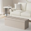 SONGMICS MAZIE Collection - 43 Inches Storage Ottoman Bench with