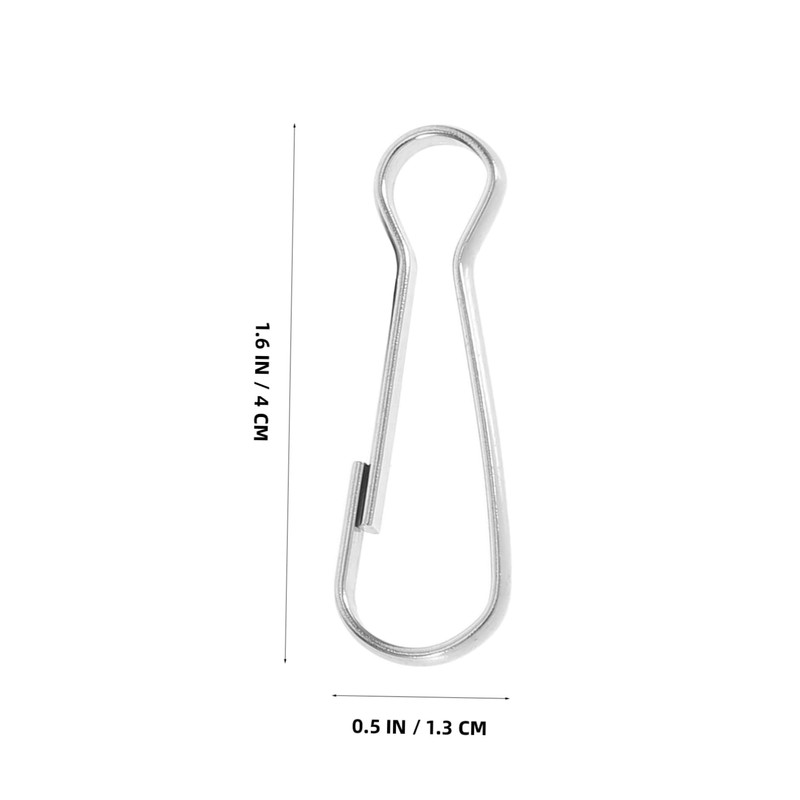 ORFOFE Stainless Steel Flagpole Clips 30pcs Flagpole Snap Hooks Boat