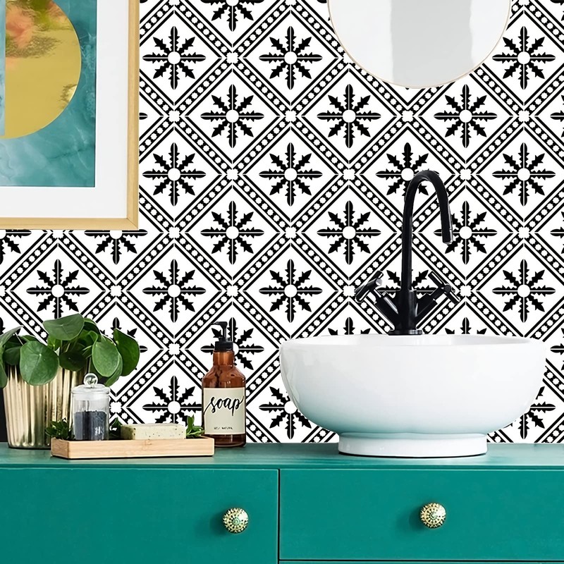 Starry Tile Stickers - Fireplace - Waterproof & Removable -