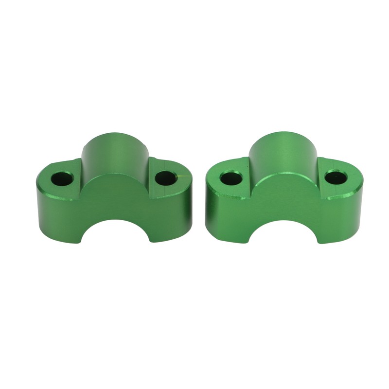 Pair Motorcycle Handlebar Clamp Riser 30mm Height CNC Aluminum Alloy