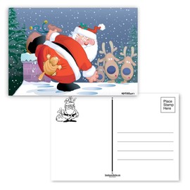 Stonehouse Collection Funny Cat Christmas Postcards - 50 Holiday Fun Postcards - 4 x 6 Inch Postcards (Funny Cat)