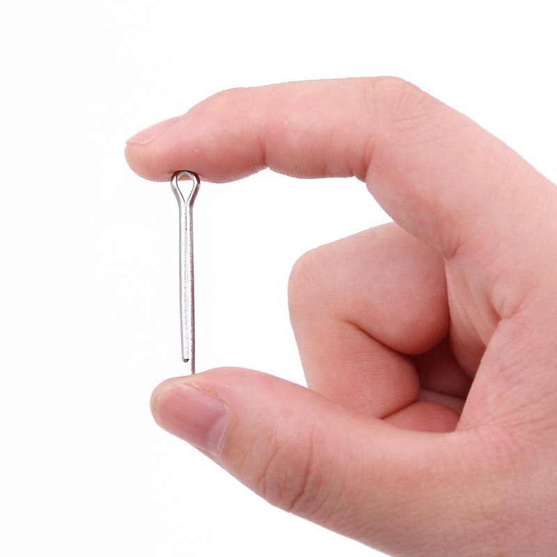 Glarks 90Pcs 304 Stainless Steel Cotter Pin Clip Key Fastner