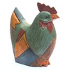 Wooden Hen / Chicken Hand Carved and Painted Rustic Style
