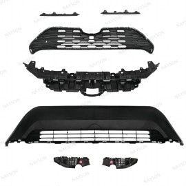 NAYSON 7PCS For Toyota RAV4 2019-2020 Front Bumper Upper Lower Grille Mount Bracket Set