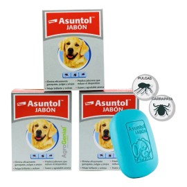 3 Piezas Jabon Para Perro Asuntol De Elanco 100gr