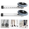 COLLBATH 2pcs Aluminum Alloy Walker Caster Wheels Adjustable Height Small