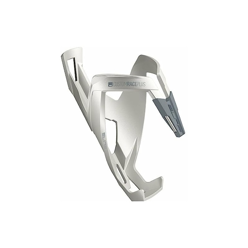 Elite Custom Race Plus Bottle Cage - Glossy White -