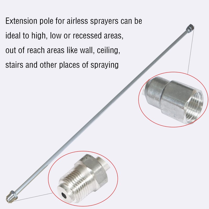 LiGuVCY Airless Paint Sprayer Extension, 150CM Airless Sprayer Gun Tip,