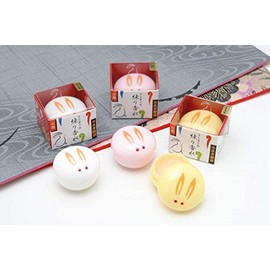 Maika's Kneaded Perfume, "Rabbit Head", Set of 3, Golden Osmanthus, Singing Blossom, Peach