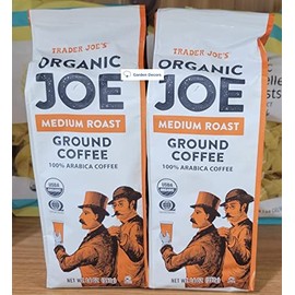 Trader Joe’s Organic Medium Roast Ground Coffee 14oz 397g (Two Bags)