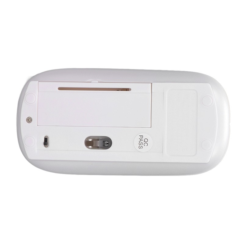 Wireless Mouse 2.4G Dual Mode 1200DPI Sensitive Slim White Laptop