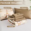 Drucon Brown Boho Comforter Set Queen Size 7 Piece Bed