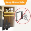 Ohiyoo 4 Pack Door Barricade Brackets 2 x 4 Door