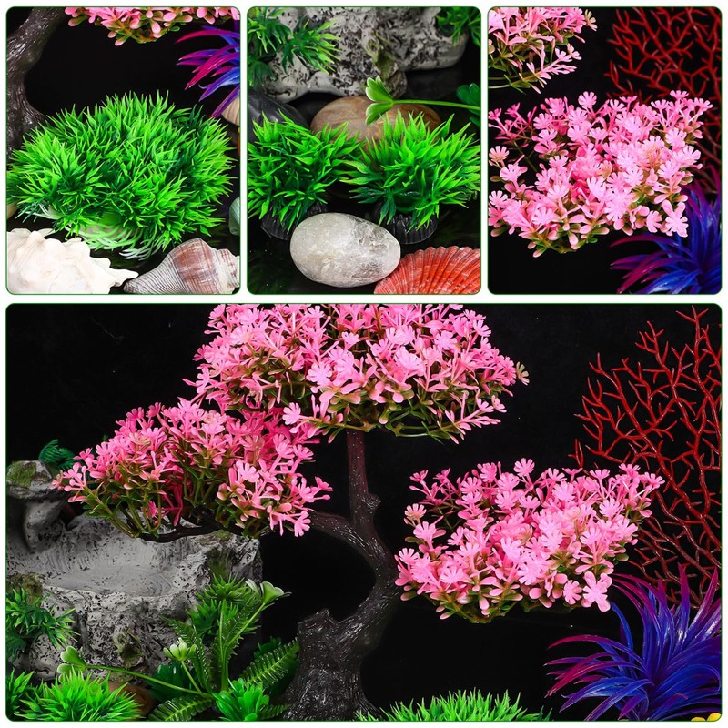Homoyoyo Aquarium Artificial Plants Decor, Aquarium Accessories Fish Tank Plants