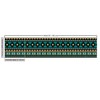 Ambesonne Teal Stripe Fabric by The Yard, Ethnic Illustration of
