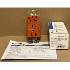 Eaton TRIG8362RNS 20 Amp TVSS Surge Protection Duplex Receptacle w/Alarm 