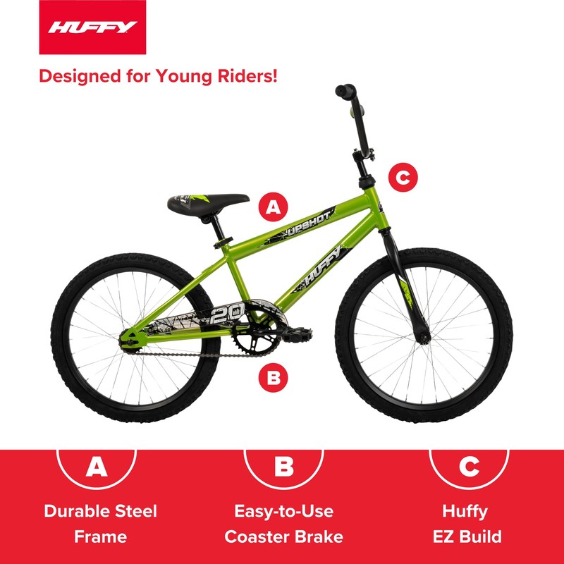 Huffy Upshot 12/16/20 Inch Boy's Bike for Kids, Multiple Color