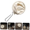 Zerodeko 2pcs Flannel Coffee Filter Strainer Bag Stainless Steel Frame