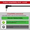 1-Pin 2.5mm Shoulder Speaker Mic Compatible with Motorola Talkabout Two-Way
