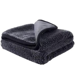 Premium Microfiber Car Detailing Towels - Super Absorbent, Lint-Free, Scratch-Free Cleaning Cloths for Cars, Windows, Glass - Twist Loop Weave Technology 600GSM, 15.75'' x 24'', 1 Pack