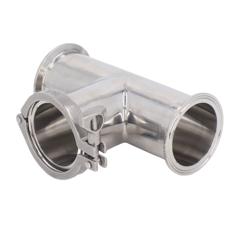 Triple Clamp Tee 3 Way 304 Stainless Steel Hose Pipe