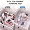 Clear Hard Shell Zipper Case,Diaper Bag Organizer Pouches Set