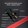 16 Inch Heavy Duty Combination Square, Aluminum Alloy 45°/90°Woodworking Square