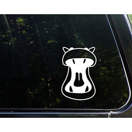 Hippo Mouth - 3-3/4" x 5-3/4" - Vinyl Die Cut Decal/Bumper Sticker for Windows, Cars, Trucks, Laptops, Etc.