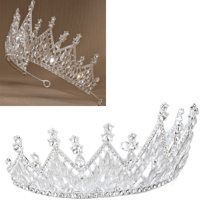 Women Wedding Crown Exquisite Rhinestone Bride Crown Hair Accessories for
