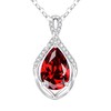 CDE Infinity Teardrop Birthstone Necklace Adjustable Jewelry for Women Gift
