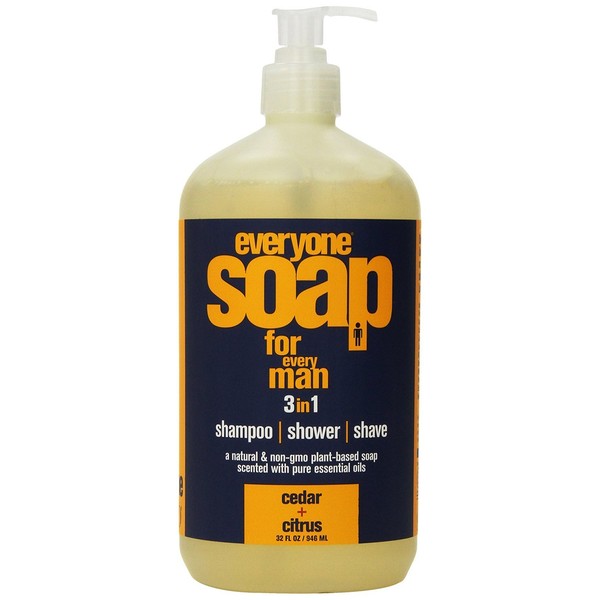 Eo Products Everyone Soap for Men, Cedar/Citrus, 32 Ounce