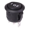 (On)-Off-(On) Momentary Round 20mm Rocker Switch 16A SPDT R13-112I-02
