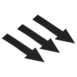 PATIKIL Arrow Sticker 8 Inch, 4 Sheet Directional Sign PVC Adhesive Removable Floor Decal for Floor Wall Marking, Black